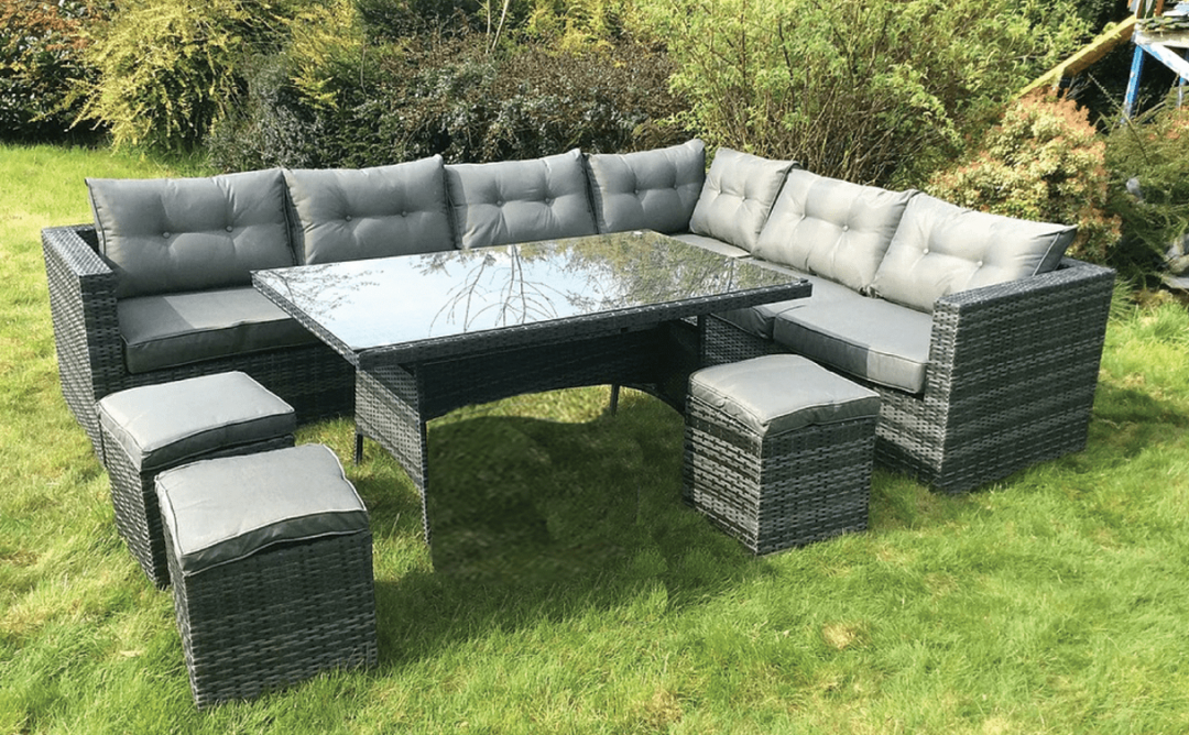 10 Piece Rattan Dining Set - Hardys Furniture